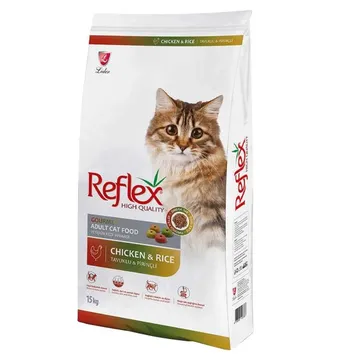 غذای خشک گربه رفلکس مولتی کالر مخصوص گربه بالغ حاوی مرغ و برنج 15 کیلوگرم